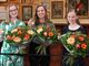 Jeugdwinnaressen Gorcumse Litaratuurprijzen, v.l.n.r.: Rachel Golstein, Veerle Buiks en Naomi Bos